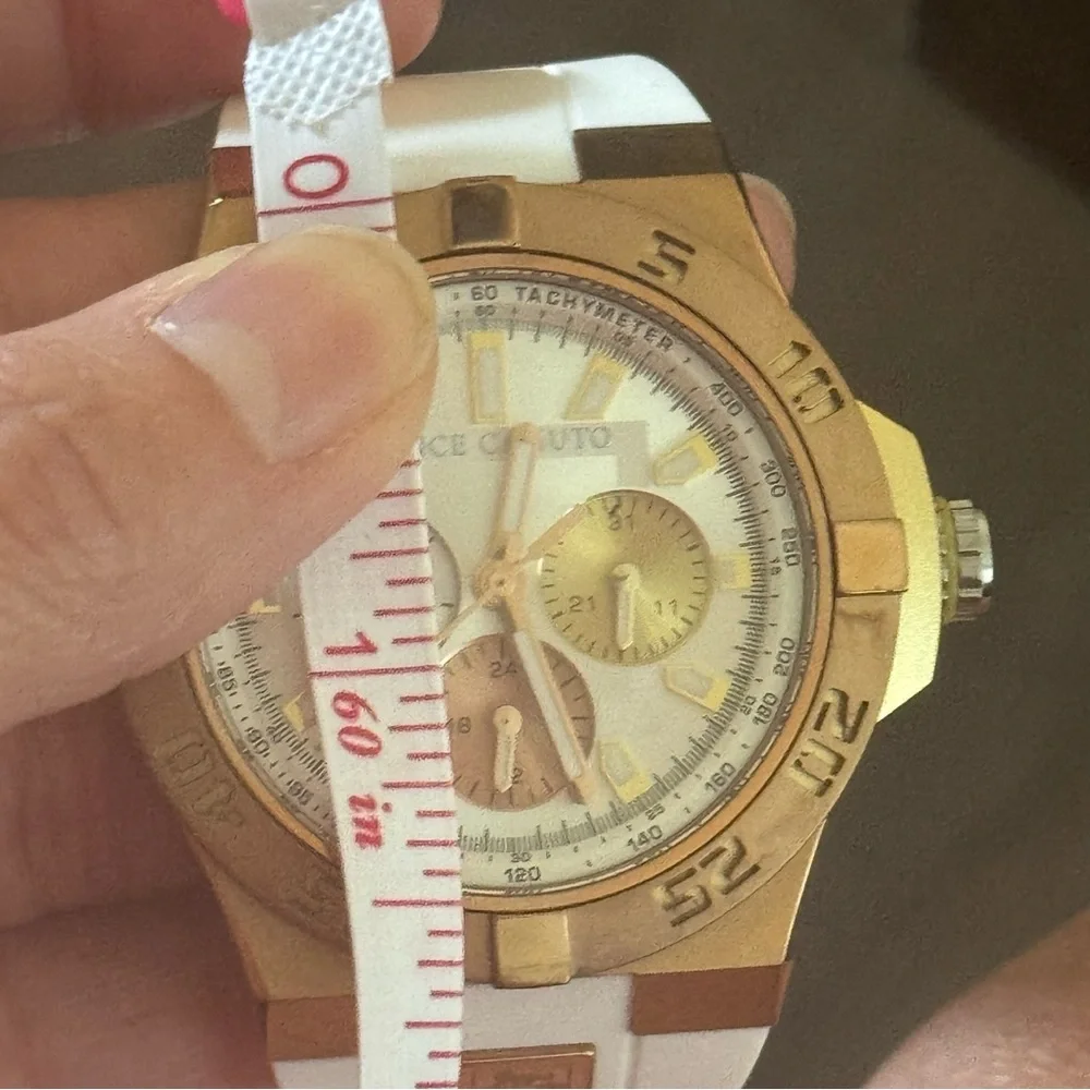 Vince Camuto White & Rose‎ Gold Watch